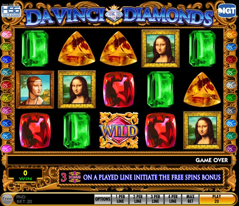 Da vinci diamonds casino
